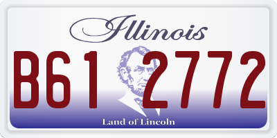 IL license plate B612772
