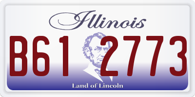 IL license plate B612773