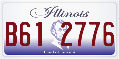 IL license plate B612776