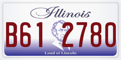 IL license plate B612780