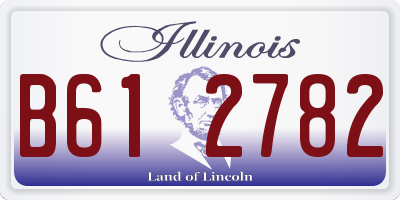 IL license plate B612782