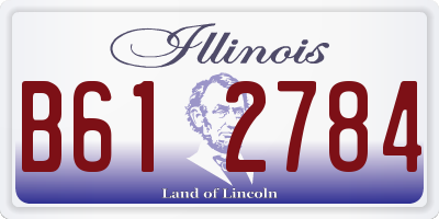 IL license plate B612784