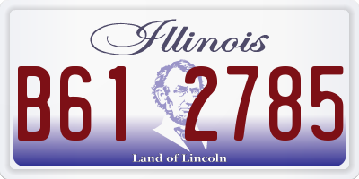 IL license plate B612785