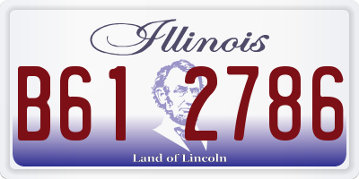 IL license plate B612786