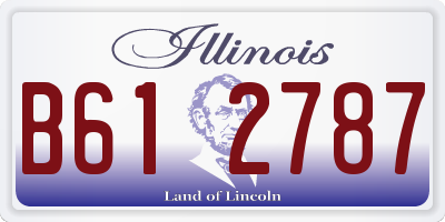 IL license plate B612787