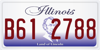 IL license plate B612788