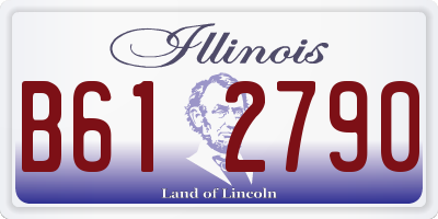IL license plate B612790