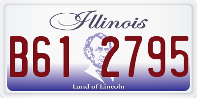 IL license plate B612795