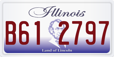 IL license plate B612797