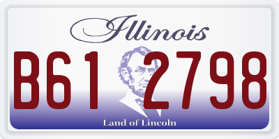 IL license plate B612798