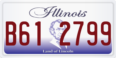 IL license plate B612799