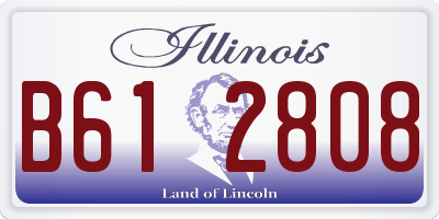 IL license plate B612808