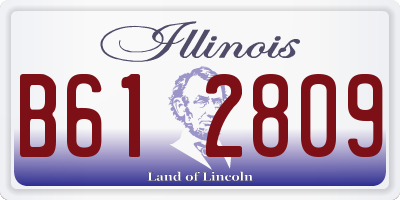 IL license plate B612809