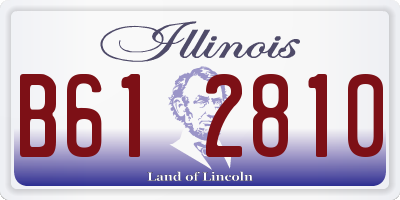 IL license plate B612810