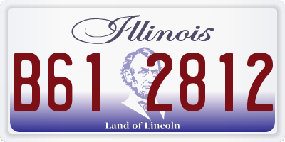 IL license plate B612812