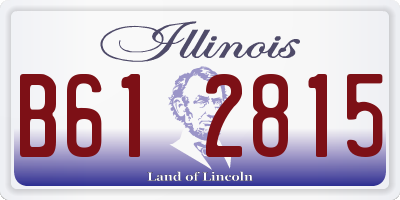 IL license plate B612815