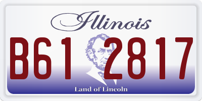IL license plate B612817