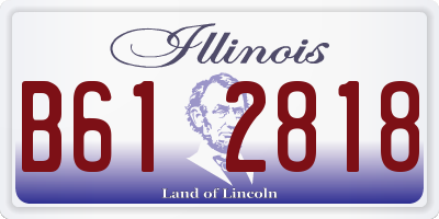 IL license plate B612818