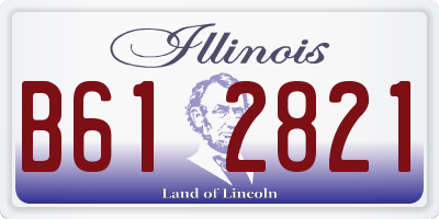 IL license plate B612821