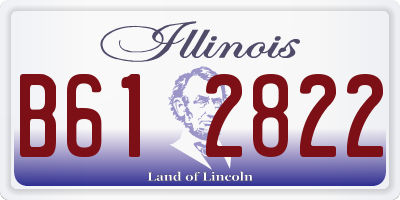 IL license plate B612822