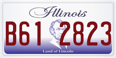 IL license plate B612823
