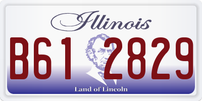 IL license plate B612829