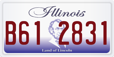 IL license plate B612831