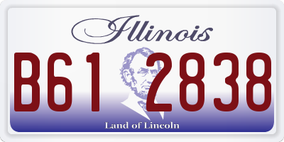 IL license plate B612838