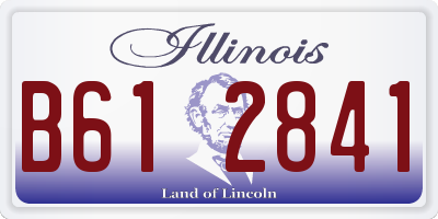 IL license plate B612841