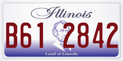 IL license plate B612842