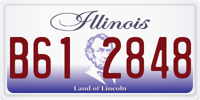 IL license plate B612848