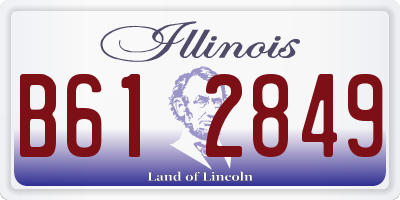IL license plate B612849