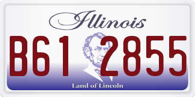 IL license plate B612855