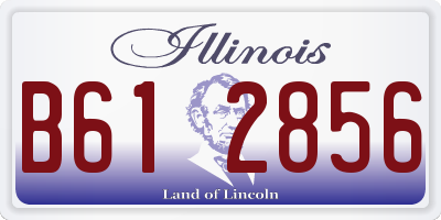 IL license plate B612856