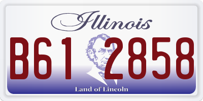 IL license plate B612858