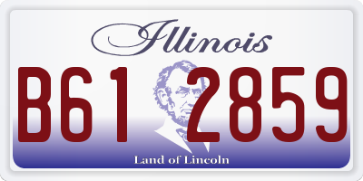 IL license plate B612859