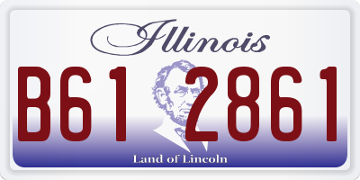 IL license plate B612861