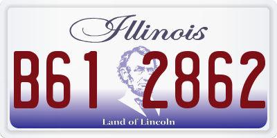 IL license plate B612862