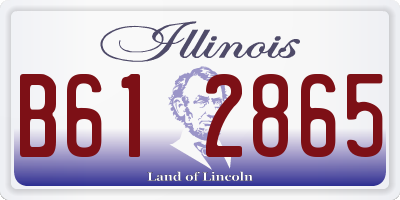 IL license plate B612865