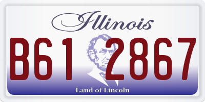 IL license plate B612867