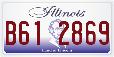 IL license plate B612869