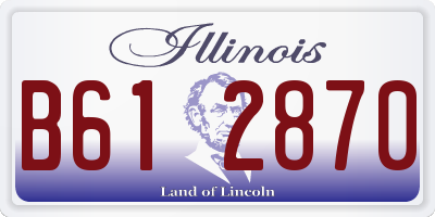 IL license plate B612870
