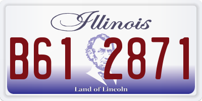 IL license plate B612871