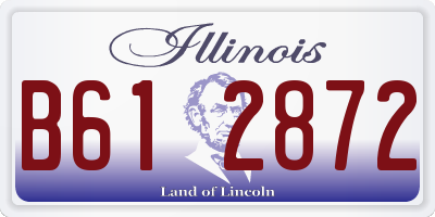 IL license plate B612872