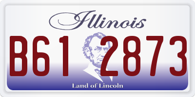 IL license plate B612873