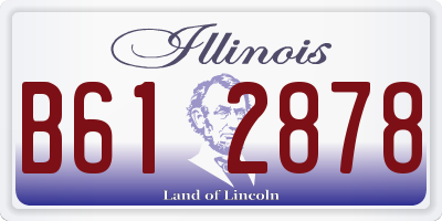 IL license plate B612878