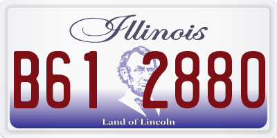 IL license plate B612880