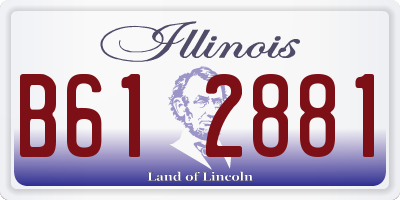 IL license plate B612881