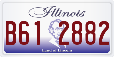IL license plate B612882