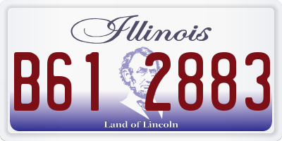 IL license plate B612883